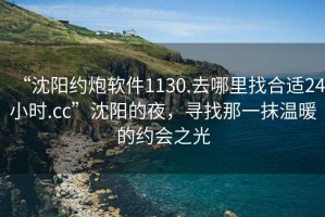 “沈阳约炮软件1130.去哪里找合适24小时.cc”沈阳的夜，寻找那一抹温暖的约会之光