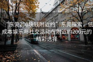 “东莞200块钱附近约”东莞探索，低成本娱乐与社交活动在附近约200元的精彩选择