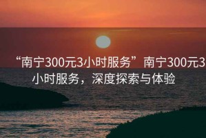 “南宁300元3小时服务”南宁300元3小时服务，深度探索与体验