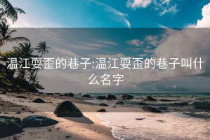 温江耍歪的巷子:温江耍歪的巷子叫什么名字