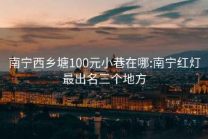 南宁西乡塘100元小巷在哪:南宁红灯最出名三个地方