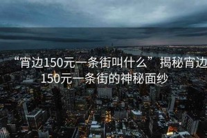 “宵边150元一条街叫什么”揭秘宵边150元一条街的神秘面纱