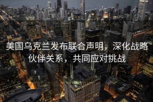 美国乌克兰发布联合声明，深化战略伙伴关系，共同应对挑战