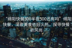 “绵阳快餐300半夜500还有吗”绵阳快餐，深夜美食依旧火热，探寻快餐新风尚