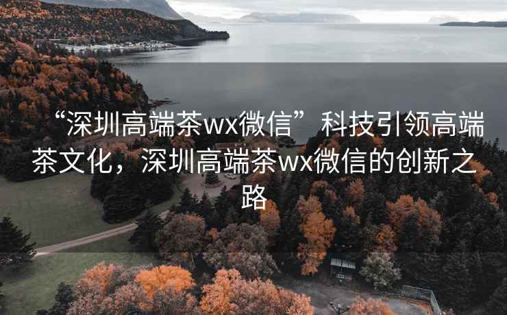 “深圳高端茶wx微信”科技引领高端茶文化，深圳高端茶wx微信的创新之路